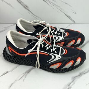 adidas Y-3 Runner 4D Mens Size 12 Black Solar Orange Silver FU9208 Germany